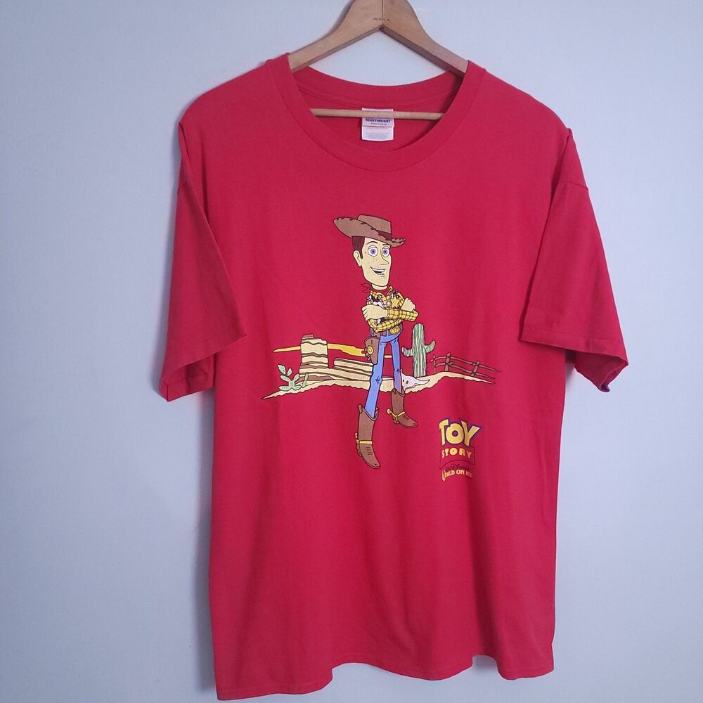 Vintage TOY STORY Woody Disney World On Ice Graphic T-Shirt XL